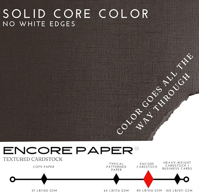 Brownie—12x12 Textured Cardstock | 80lb Textured Paper | Premium Cardstock for Cricut Cutting | 25 Sheets