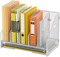 Docnest Mesh Desk File Organizer, 5 Vertical Compartment Box Sorter, White | Features 4 removable middle dividers for custom spacing and a bottom letter tray to hold paper, mail, and documents