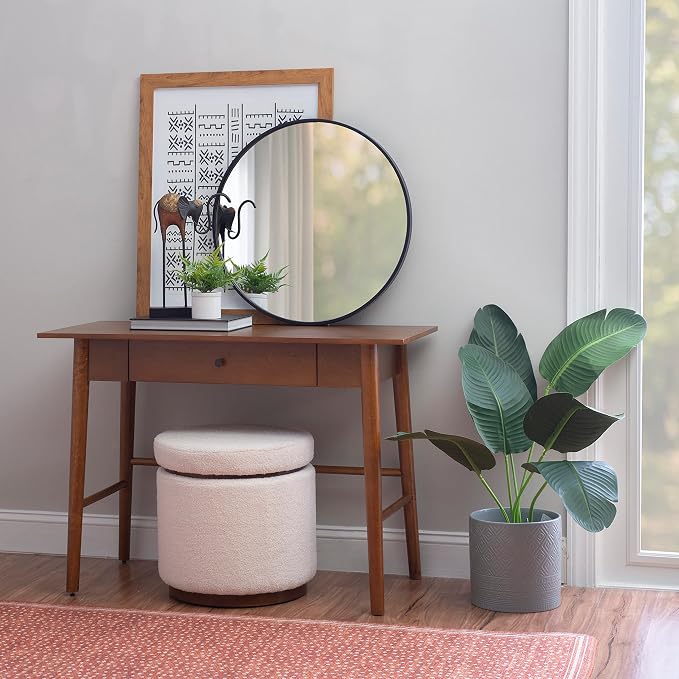 Melissa Mid Century Walnut Desk by Linon