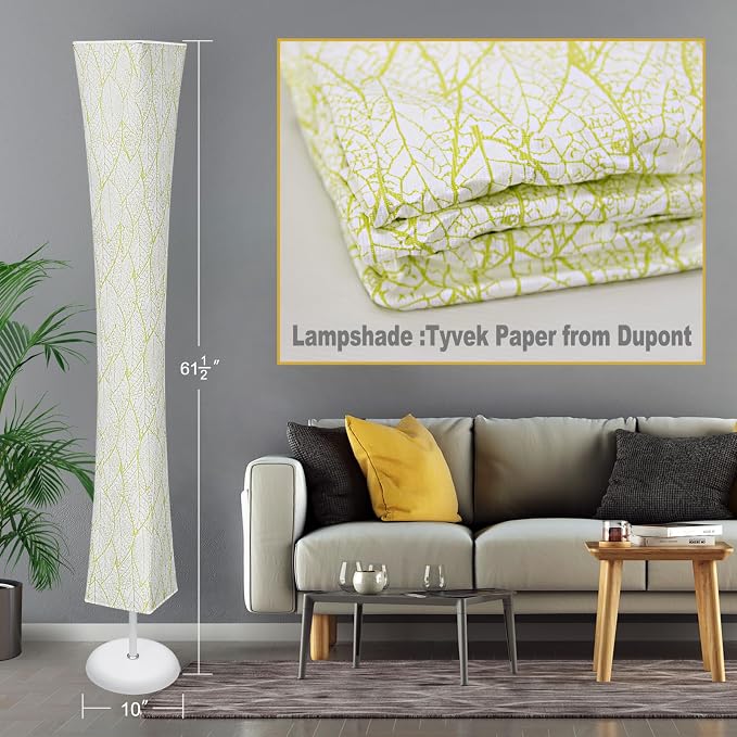 WORLD WIN Floor Lamp, 61'' Smart RGB LED Corner Lamp with Music Sync and 16 Million DIY Colors, 3 Color Temperature, APP & Remote Control, Color Changing Standing Floor Lamp with Stand