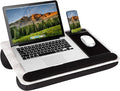 LAPGEAR Home Office Pro Lap Desk – White Marble, Fits 15.6” Laptops