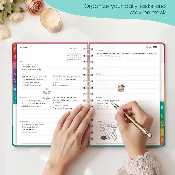 Planner 2026-2027 Weekly & Monthly Academic Planner, 6" x 8.3"