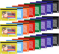 Pencil Pouch for 3 Ring Binder, 24 Pack Pencil Bags with Zipper, Large Capacity Pencil Case for Binder Assorted Color Pencil Case Pouch with Clear Window and Grommets Pencil Pocket for Office Supplies