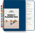 2026 Planner. 8.5" x 11" Spiral-Bound Weekly, Monthly and Daily Planner - Organize All 52 Weeks - Increase Productivity and Get Organized - Productivity Store (Navy)