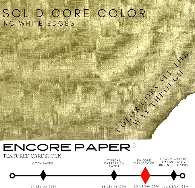 Golden Sage—12x12 Textured Cardstock | 80lb Textured Tan Scrapbook Paper | Premium Cardstock for Cricut Cutting | 25 Sheets