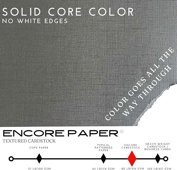 Tin Man—12x12 Textured Cardstock | 80lb Textured Gray Scrapbook Paper | Premium Cardstock for Cricut Cutting | 25 Sheets