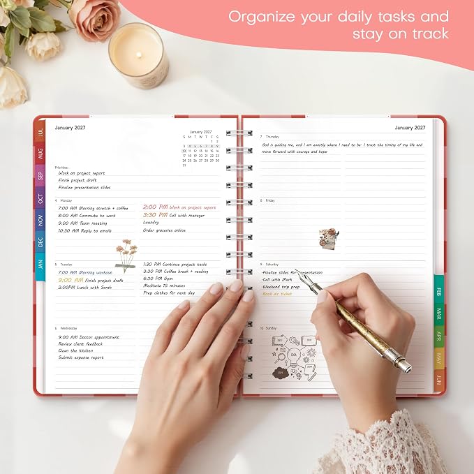 Planner 2026-2027 Weekly & Monthly Academic Planner, 6" x 8.3"