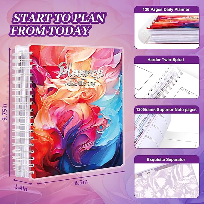 Arundhati Planner 2026-2027, 18 Months Large Daily Weekly Monthly Organizer