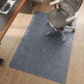 Office Chair Mat for Hardwood Floor Non Slip Protector Grey 35"x53" | PU Self-Adhesive Rolling Chair Mat for Under Desk, Large Duty Hard Floor Protectors for Wood/Tile, Desk Rug for Home Office