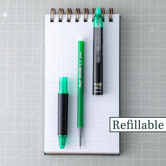 Pilot Pens, Extra Fine Point 0.5 mm, Pack of 12, Green Ink
