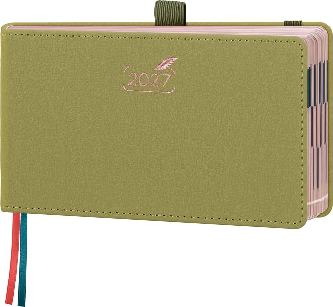 BEZEND Pocket Calendar 2027, Weekly Monthly Planner for Purse (6.5"x3.75")