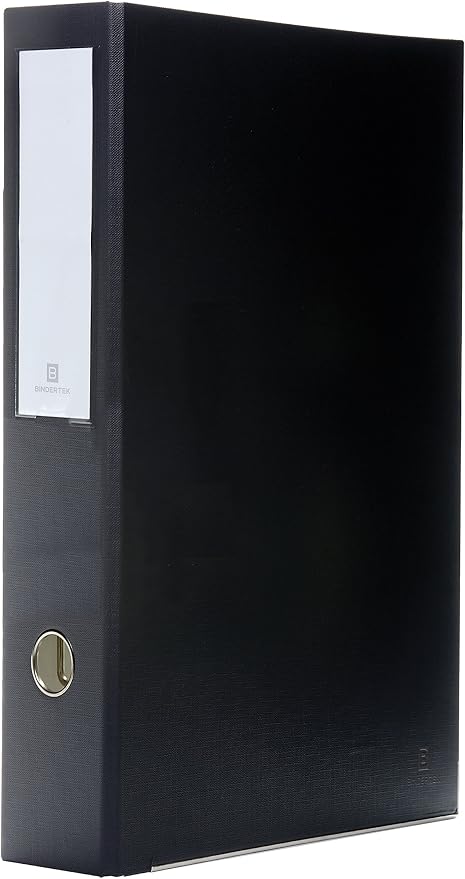 3-Ring Premium Legal Binder for 8.5" x 14" Paper - Black, by Bindertek | 2" Spine Width, 325 Sheet Capacity, 1.25" D-Rings, Linen-Textured Covers, Steel Reinforced Edges, Spine Label Included