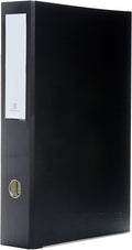 3-Ring Premium Legal Binder for 8.5" x 14" Paper - Black, by Bindertek | 2" Spine Width, 325 Sheet Capacity, 1.25" D-Rings, Linen-Textured Covers, Steel Reinforced Edges, Spine Label Included
