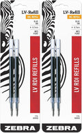 Zebra Pen LV-Refill for Gel Ink Pens, Medium Point, 0.7mm, Blue Ink, 2 Count (Pack of 2)
