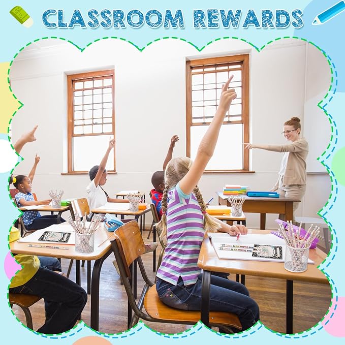 Tenceur 48 Set Back to School 3rd Graders Pencils & Cards Gifts Bulk