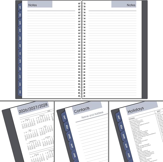 AT-A-GLANCE 2027 Planner, Weekly & Monthly, 5" x 8", DayMinder, Gray (GC2000727)