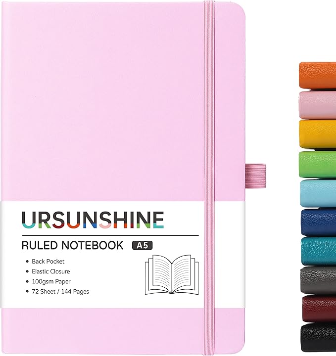 Ruled Notebook/Journal - Classic Lined Journal/Notebook, 5.3" x 8.26"
