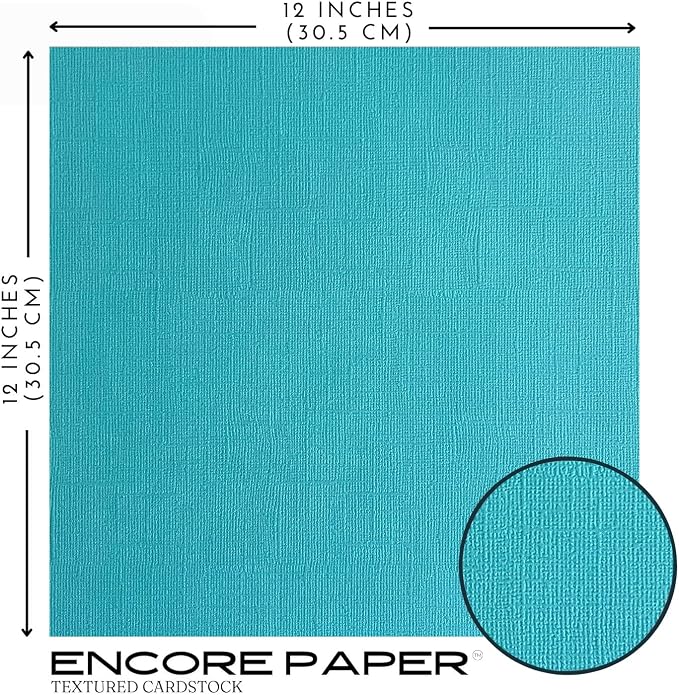 Swimming Pool—12x12 Textured Cardstock | 80lb Textured Blue Scrapbook Paper | Premium Cardstock for Cricut Cutting | 25 Sheets