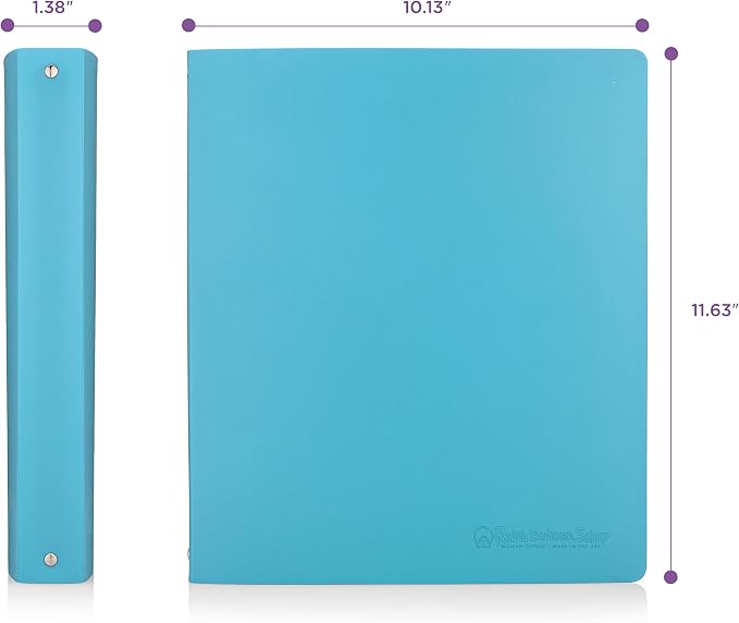 Premium Economy 3 Ring Binder, 1 Inch Pull-Open Round Rings, Holds 175 Sheets, Flexible, Lightweight, 4-Pack, Side Opening, Multi-Color—White, Blue, Yellow, Orange