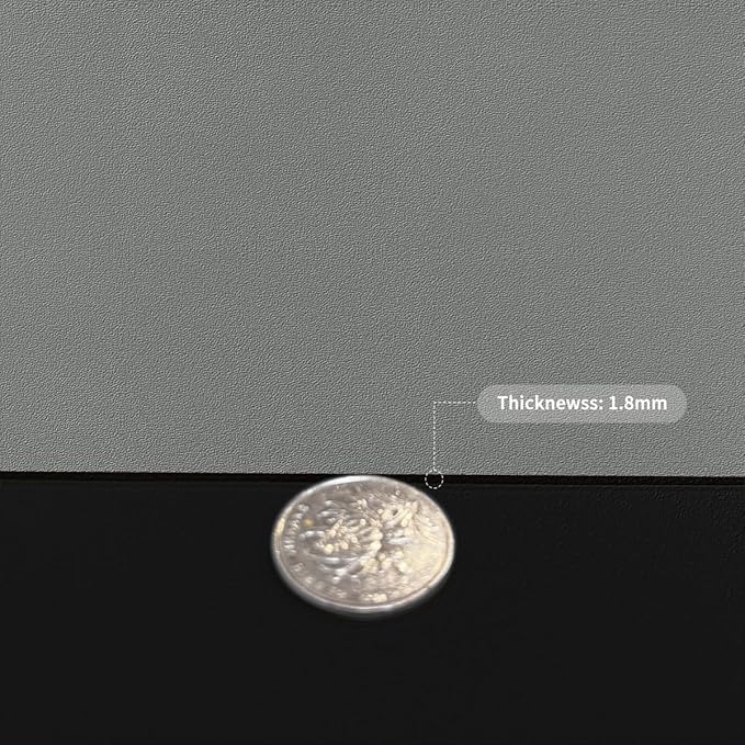 Zinkooat Table Protector Pad for Dining Room Table - Can Be Used On Both Sides Waterproof and Easy to Clean Good Flatness Used for Dining Table(Black+Gray 46x96)