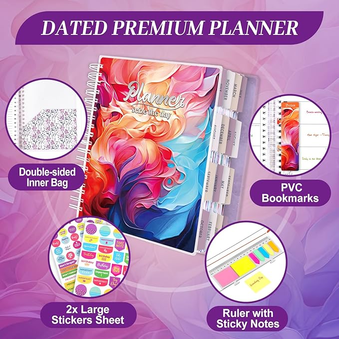 Arundhati Planner 2026-2027, 18 Months Large Daily Weekly Monthly Organizer