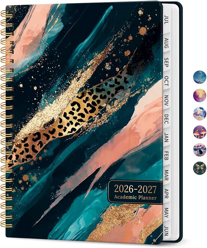 Academic Planner 2026-2027, Jul 2026-Jun 2027 Monthly & Weekly Planner