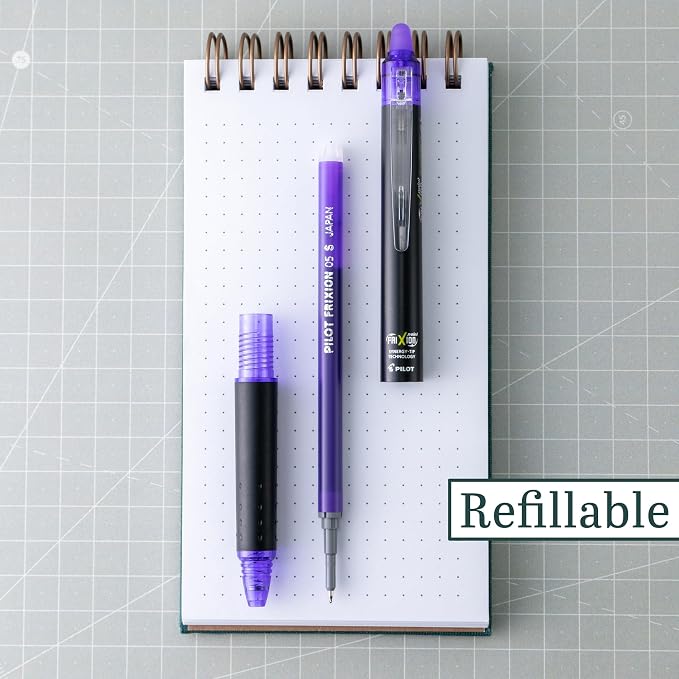 Pilot Pens, Extra Fine Point 0.5 mm, Pack of 12, Purple Ink