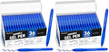 Volcanics Retractable Clicker Erasable Gel Pens, Blue Ink, 0.7mm, 72 Pack