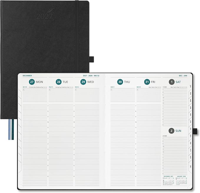 BEZEND 2027 Planner Weekly and Monthly, Daily Calendar Book, Large 8.5"x11"