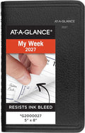 AT-A-GLANCE 2027 Appointment Book Planner, Weekly, 5" x 8", DayMinder, Black (G2000027)