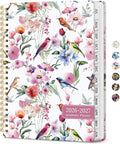 Taja Planner 2026-2027, Jul 2026-Jun 2027 Monthly & Weekly Calendar Planner | 6.3" x 8.5", Hardcover Academic Calendar, Teacher Student Agenda Book with Tabs, School Office Supplies, Songbird Bloom