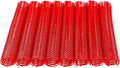 Double Loop Binding Wires for Students and Coworkers, 50 Pack Twin Loop Wire Binder Combs Spines for Booking Letter Size and Binding-Machines (50P, 2:1 Pitch, Red, 3/4 Inch (180 Sheet Capacity))