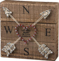 Primitives by Kathy Distressed Wood Slat Sign - 'Let Your Hearth' with Hand-Strung Heart, Wall Art & Desk Decor for Home