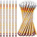 Tenceur 100 Pcs Feliz Cumpleanos Pencils Spanish Happy Birthday Pencils with Top Erasers Writing Materials Gifts for Birthday Party Supplies Reward Favors