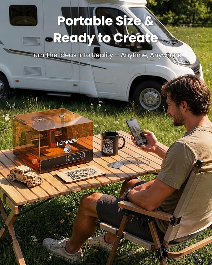 LONGER RAY5 Laser Engraver,1000mW Laser Cutter with WiFi APP Control