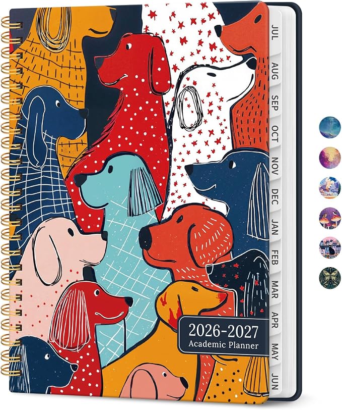 Academic Planner 2026-2027, Jul 2026-Jun 2027 Monthly & Weekly Planner