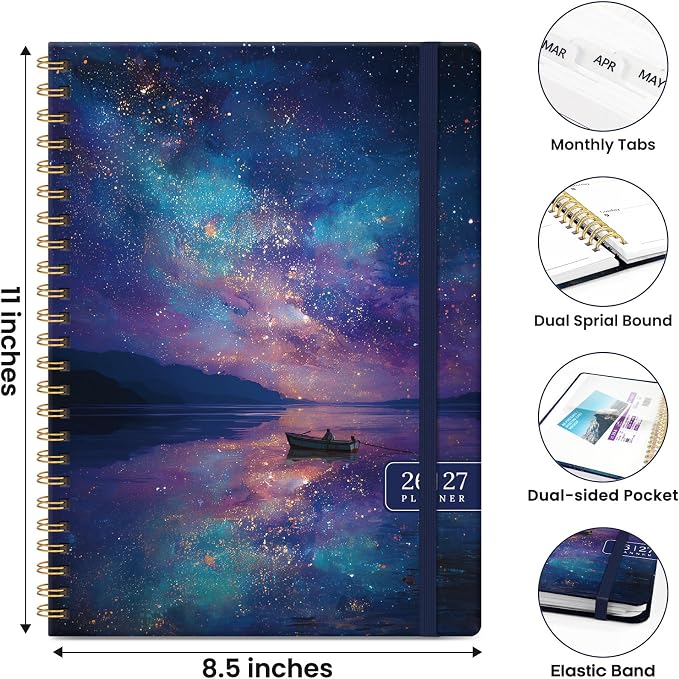 ZOTIA Planner 2026-2027 Weekly & Monthly Calendar Planner Jul 2026-Jun 2027