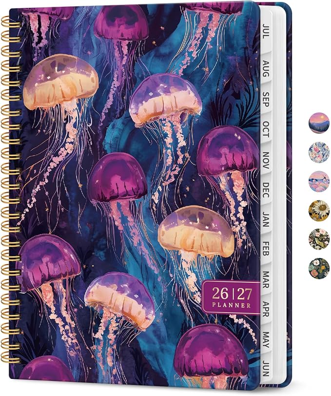 Planner 2026-2027, Monthly & Weekly Jul 2026-Jun 2027 Planner Calendar