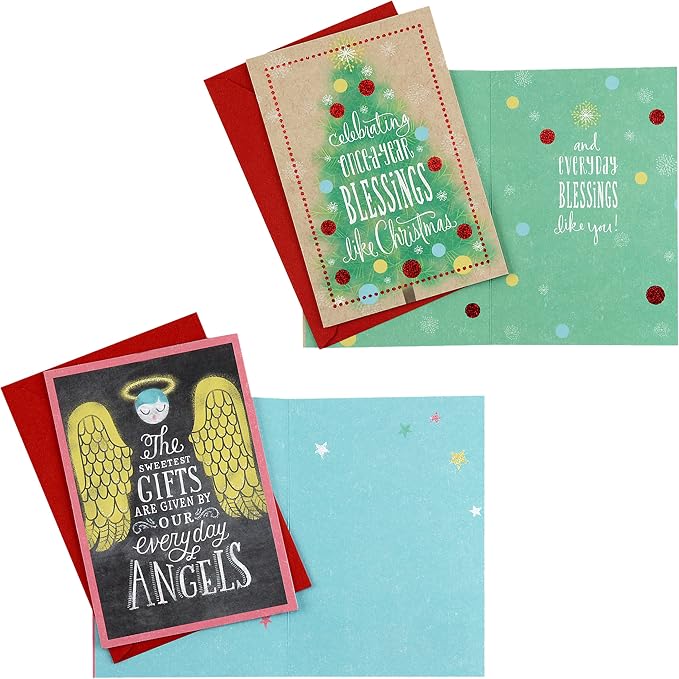 Hallmark Christmas Cards Assortment for Teachers or Babysitters from Children (10 Cards with Envelopes) (2299XXM3012)