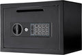 Barska Digital Depository Safe – 0.57 Cu. Ft Front-Load Drop Box for Cash, Money & Mail, Multi-User PIN Code Lock, Steel Construction, Anti-Pry Hinges, Backup Keys, Ideal for Business or Office | 2mm steel walls with digital keypad and anti-fishing slo...