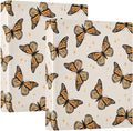 Brown Monarch Butterflies 1.5 Inch Binders 3 Ring for Letter Size Holds 200 Sheets Notebook Binder with Clipboard for Women or Men