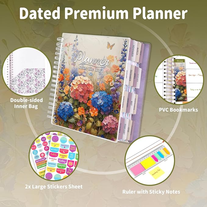 Arundhati Planner 2026-2027, 18 Months Large Daily Weekly Monthly Organizer