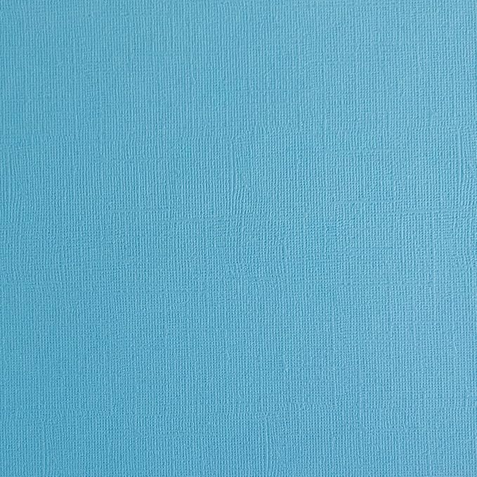 Blue Topaz—12x12 Textured Cardstock | 80lb Textured Blue Scrapbook Paper | Premium Cardstock for Cricut Cutting | 25 Sheets