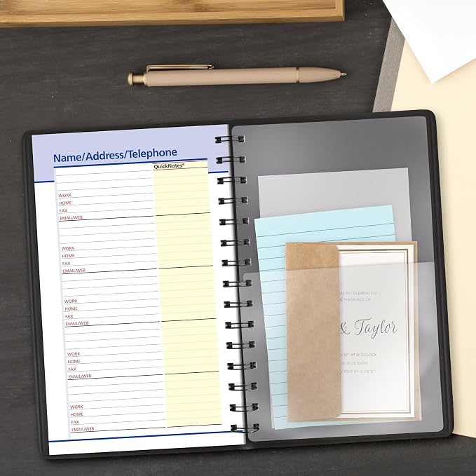 AT-A-GLANCE 2027 Appointment Book Planner, Daily & Monthly, 5" x 8", QuickNotes, Black (76040527)