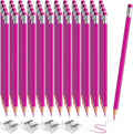 48 PCS Pink Pencils Bulk with Eraser, Pre-Sharpened HB Spring & Easter Pencils for Kids, School Supplies for Writing, Drawing & Easter Art Crafts (Pink)