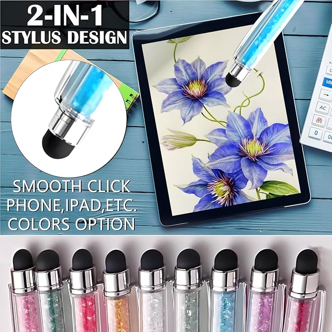Yucold Customized Pens with Name/Logo - Touch Screen Stylus Ballpoint Pen, Perfect for Weddings, Business & Personalized Gifts (Wine red,50)