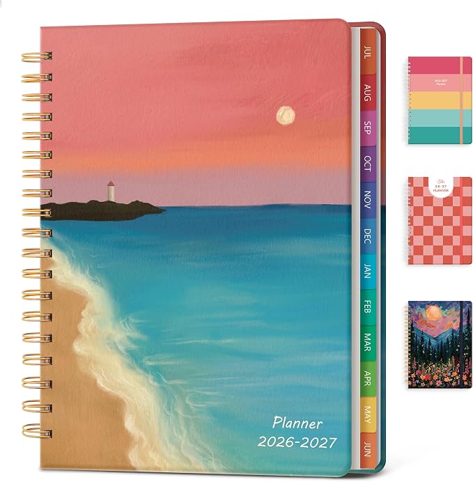 Planner 2026-2027 Weekly & Monthly Academic Planner, 7.4" x 10.2"