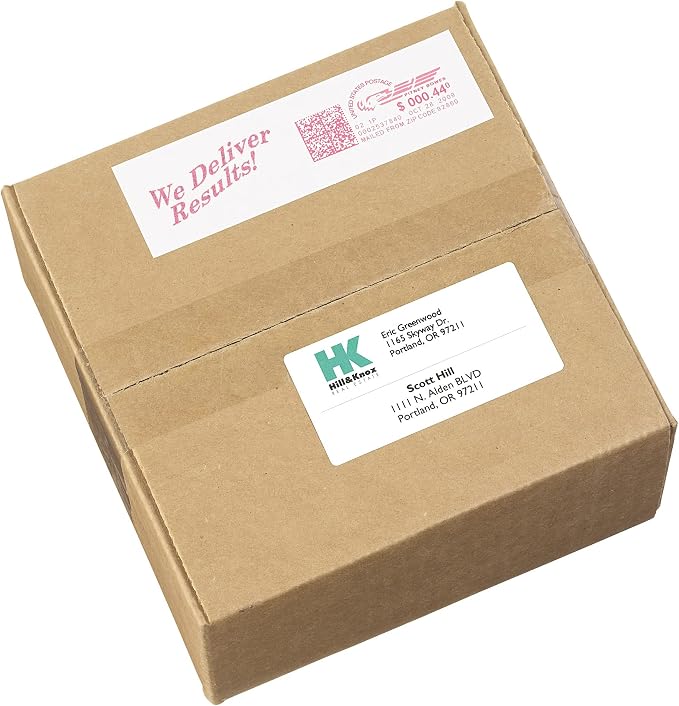 Avery Postage Meter Labels for Personal Post Office, 1-25/32" x 6", White, 60 Mail Meter Labels (05289), (Pack of 3)