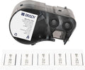 Brady Authentic (M5-375-1-342) PermaSleeve® Heat-Shrink Labels Polyolefin 0.645" H x 1" W Black on White 0.375" Dia, Cartridge of 80 Labels. for use with the BMP51 and M511 Label Printers