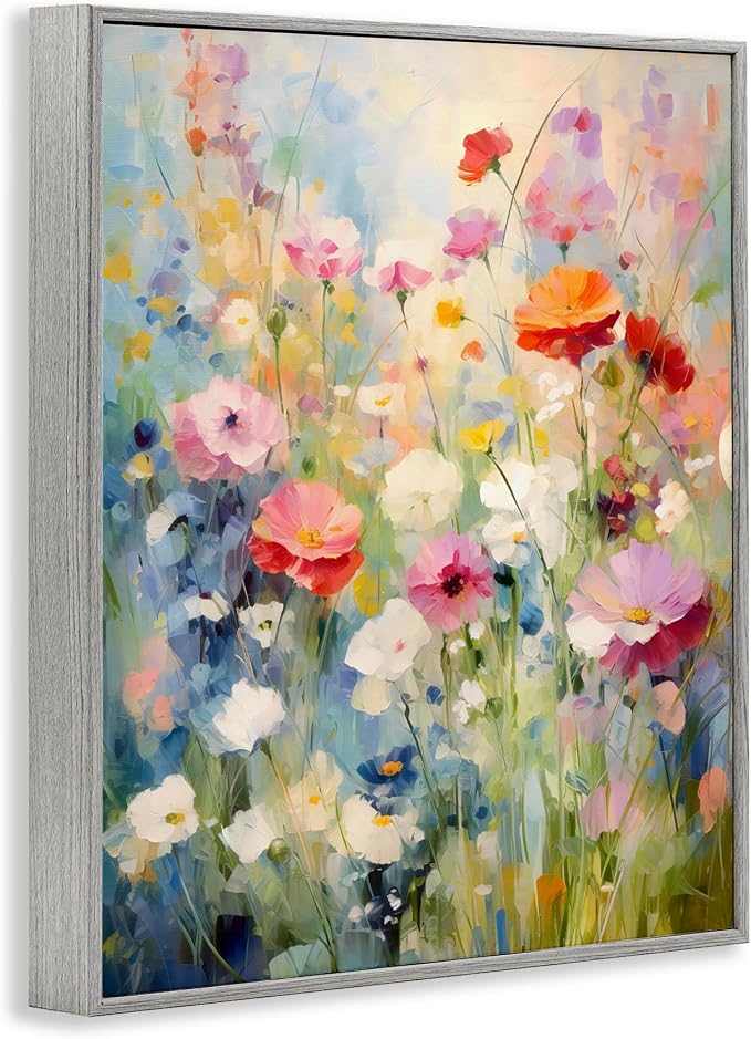 'Wildflower Breeze Impression'| Framed Giclee Art | Stupell Industries | Gray, 11 x 14 Inches, Easy to Hang and Sturdy, Made in USA, by Creative Studio